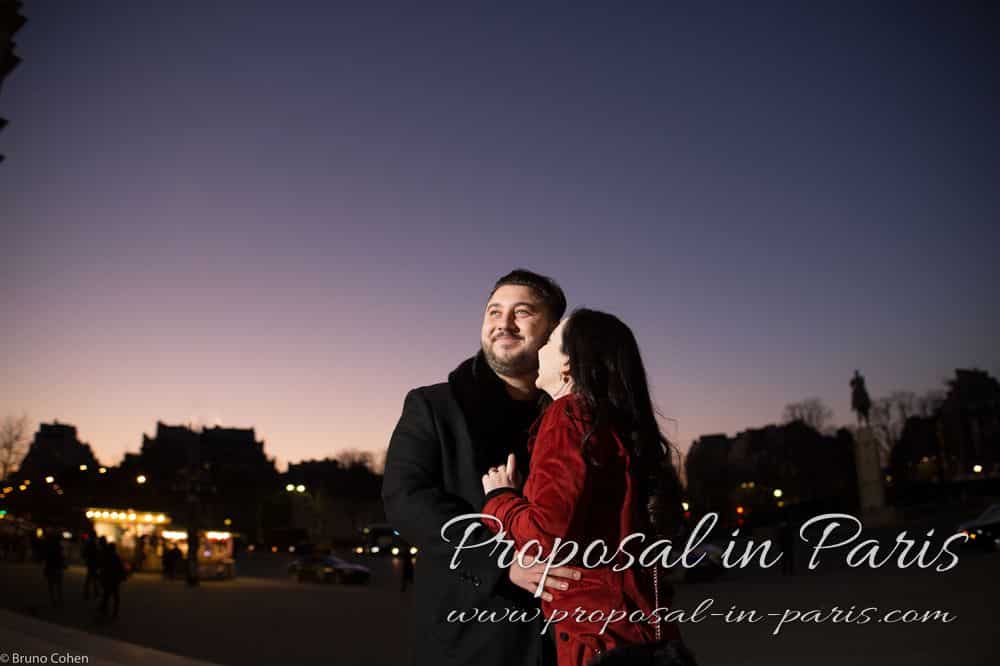 Paris marriage proposal