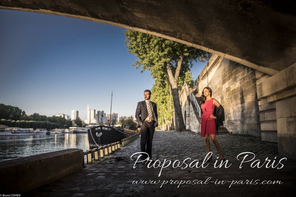 Paris marriage proposal montmartre